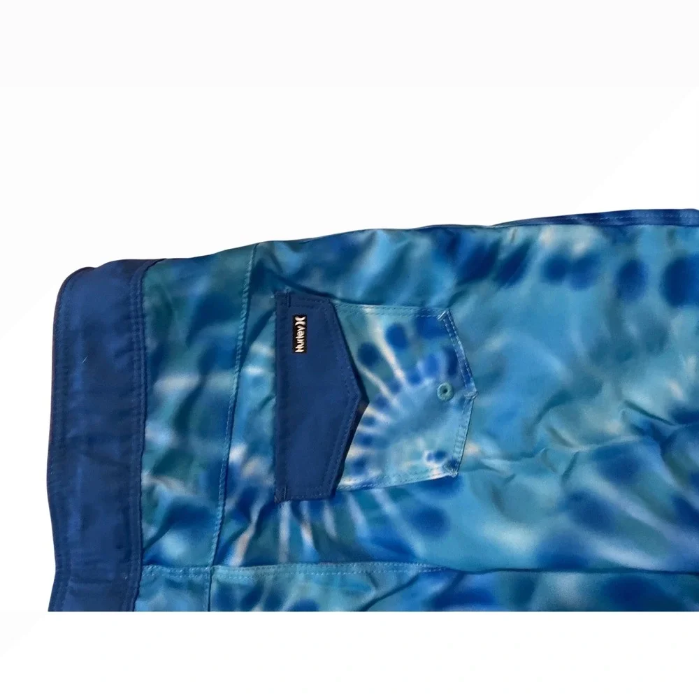 Hurley Boys Psychic Blue Tie Dye Board Shorts Swim‎ Trunks Size 6 884443-C60 NEW